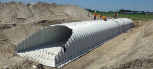 Gegolfd staal, Bergschenhoek Civiele Techniek